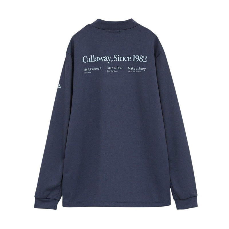 男士高脖子衬衫Callaway服装Callaway高尔夫Callaway服装2025秋季/冬季新高尔夫服装