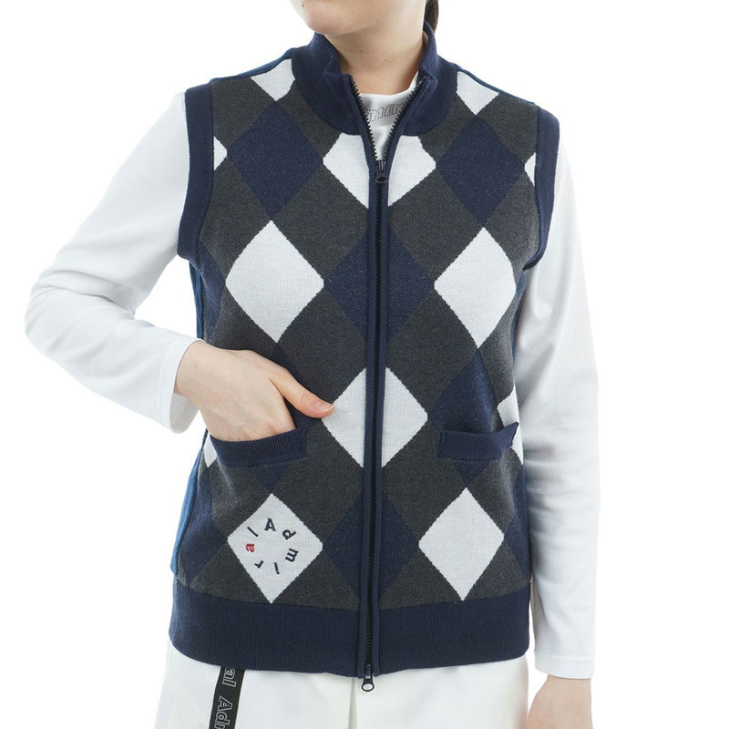 ニットベスト レディース アドミラルゴルフ Admiral Golf 日本正規品 2025 秋冬 新作 ゴルフウェア