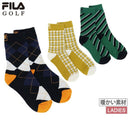 クルーソックス レディース フィラゴルフ FILA GOLF 2025 秋冬 新作 ゴルフ