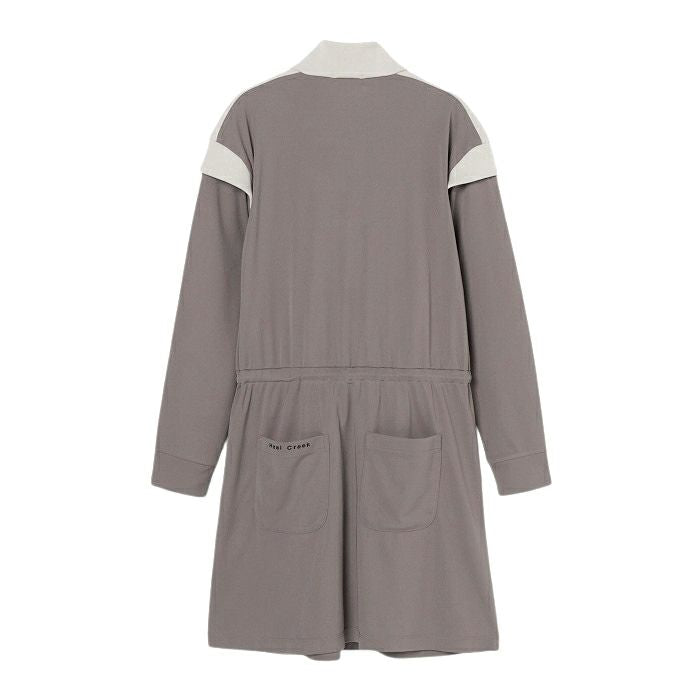 ヒールクリーク　ゴルフウェア　レディースワンピース Heal Creek（ヒールクリーク） ストレッチタフタ中綿ベストワンピース