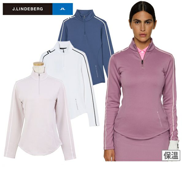 여성을위한 폴로 셔츠 J.Lindeberg J.Lindeberg Japan Genuine Product 2025 가을/겨울 뉴 골프 착용