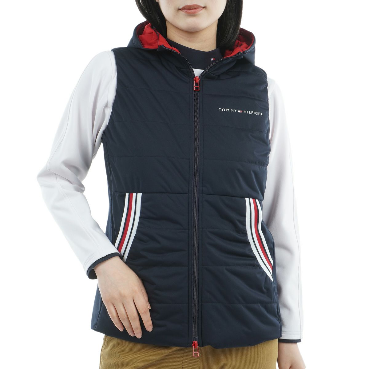   - トミーヒルフィガーゴルフレディースベストサイズL ベスト レディース トミー ヒルフィガー ゴルフ TOMMY HILFIGER