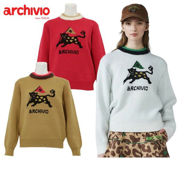 여자 스웨터 Archivio 2025 가을/겨울 새로운 골프 착용