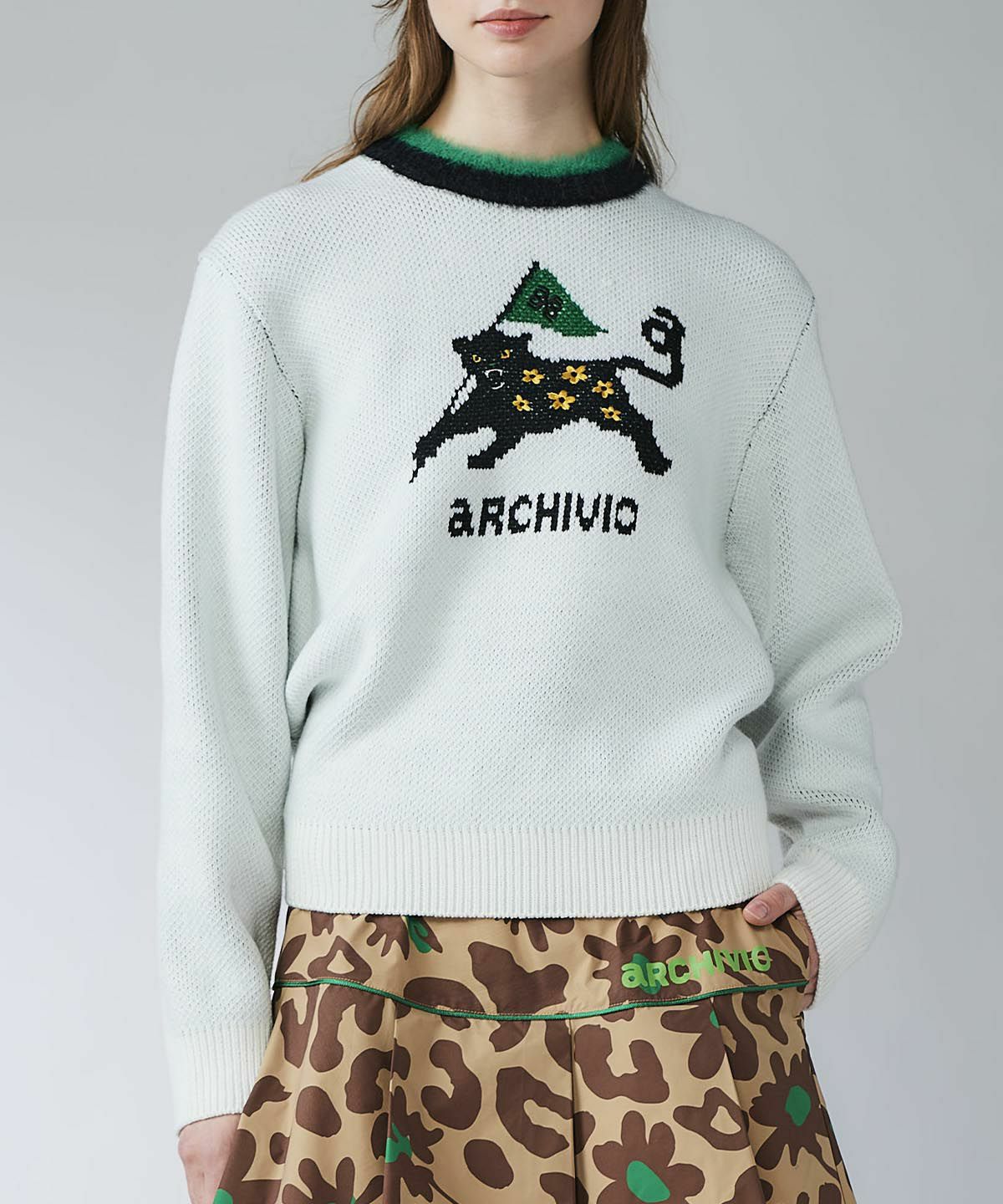 ARCHIVIO レディースセーター 38 ホワイト ARCHIVIO レディースセーター 38 ホワイト アルチビオ