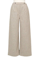 女子工作室紫红色的长裤2025秋天/冬季新