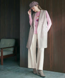 女子工作室紫红色的长裤2025秋天/冬季新