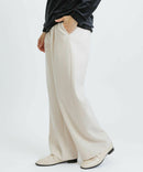 女子工作室紫红色的长裤2025秋天/冬季新