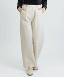 女子工作室紫红色的长裤2025秋天/冬季新