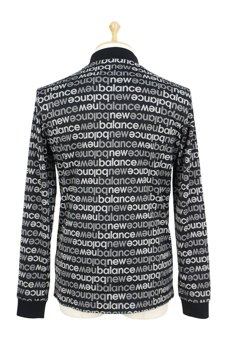 New Balance Golf Men's High Neck Shirt Long Sleeve Mock Neck Fleece Lined Logo Jacquard All-over Pattern Available from M to 3L 2025 Fall/Winter New Golf Wear