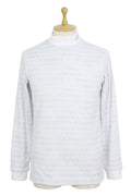 New Balance Golf Men's High Neck Shirt Long Sleeve Mock Neck Fleece Lined Logo Jacquard All-over Pattern Available from M to 3L 2025 Fall/Winter New Golf Wear