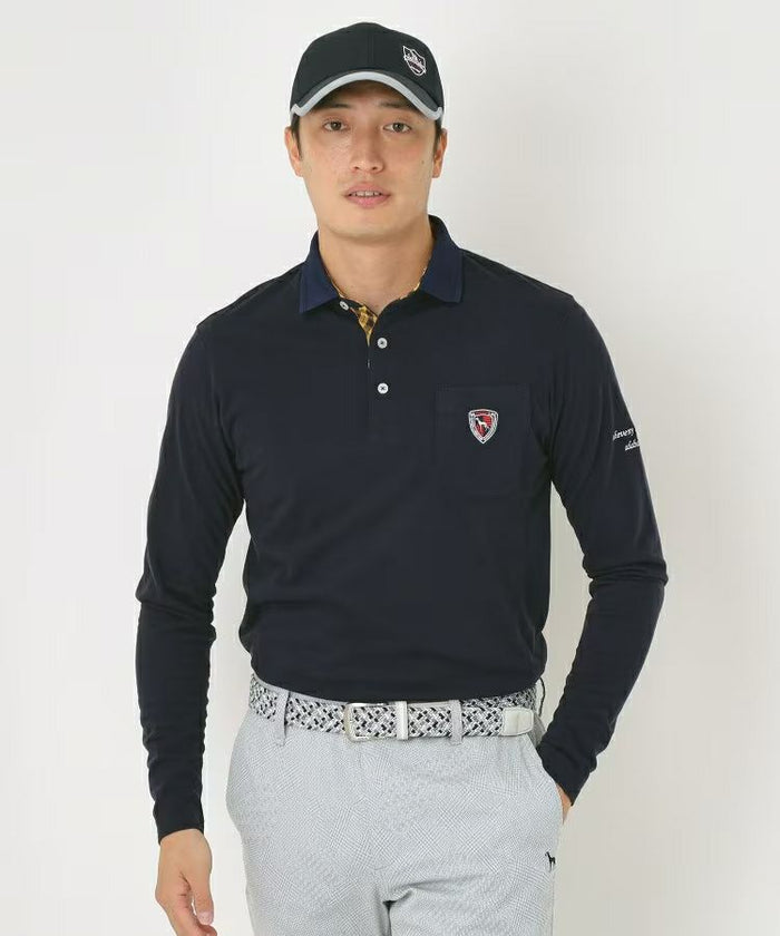 ポロシャツ メンズ アダバット adabat 2025 秋冬 新作 ゴルフウェア