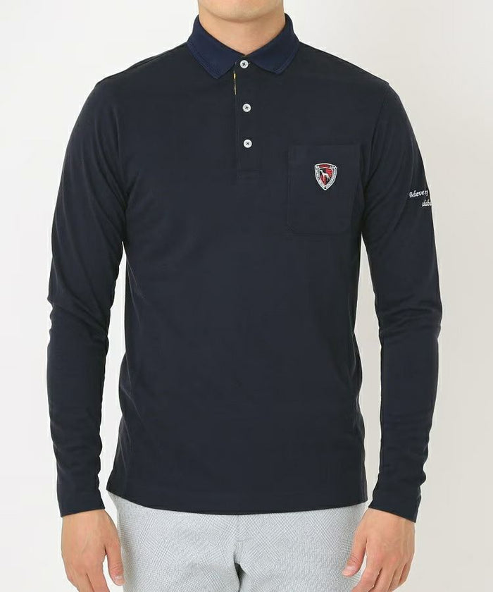 ポロシャツ メンズ アダバット adabat 2025 秋冬 新作 ゴルフウェア