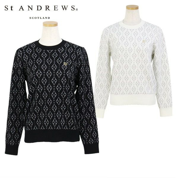 Women's Sweater St Andrews St ANDREWS 2025 Fall/Winter New Golf Wear