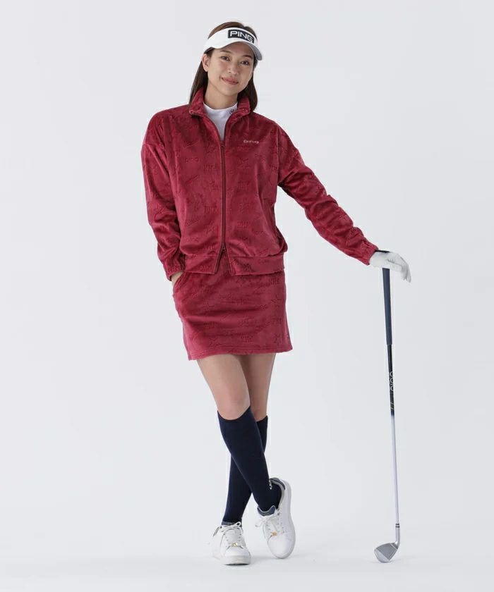 女式皮夹克2025秋冬新款高尔夫球服