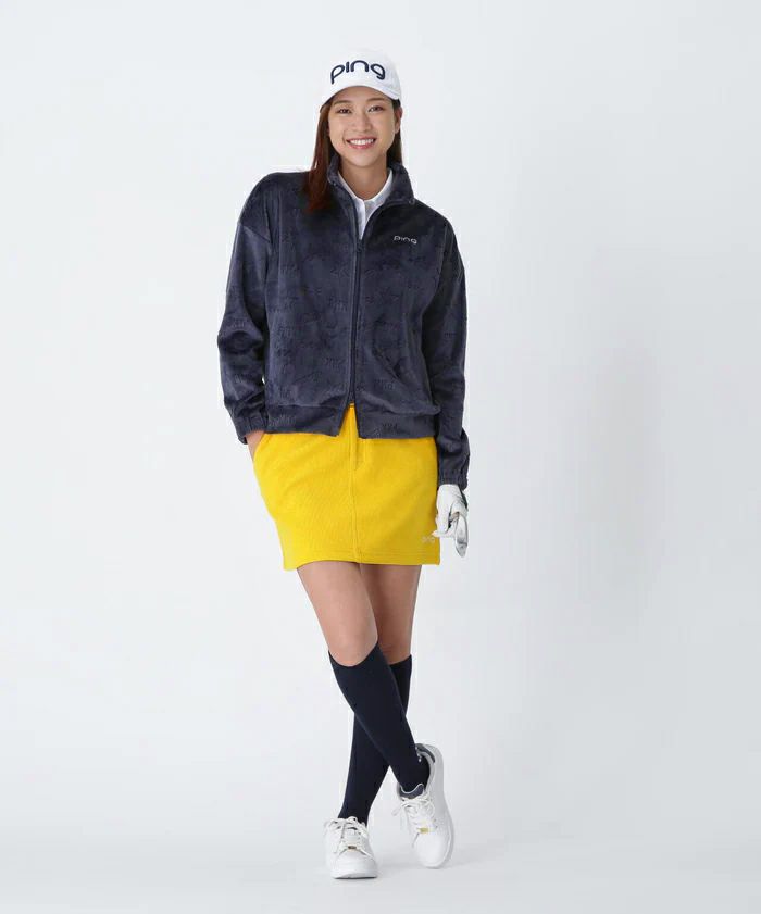 女式皮夹克2025秋冬新款高尔夫球服