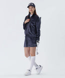 女式皮夹克2025秋冬新款高尔夫球服