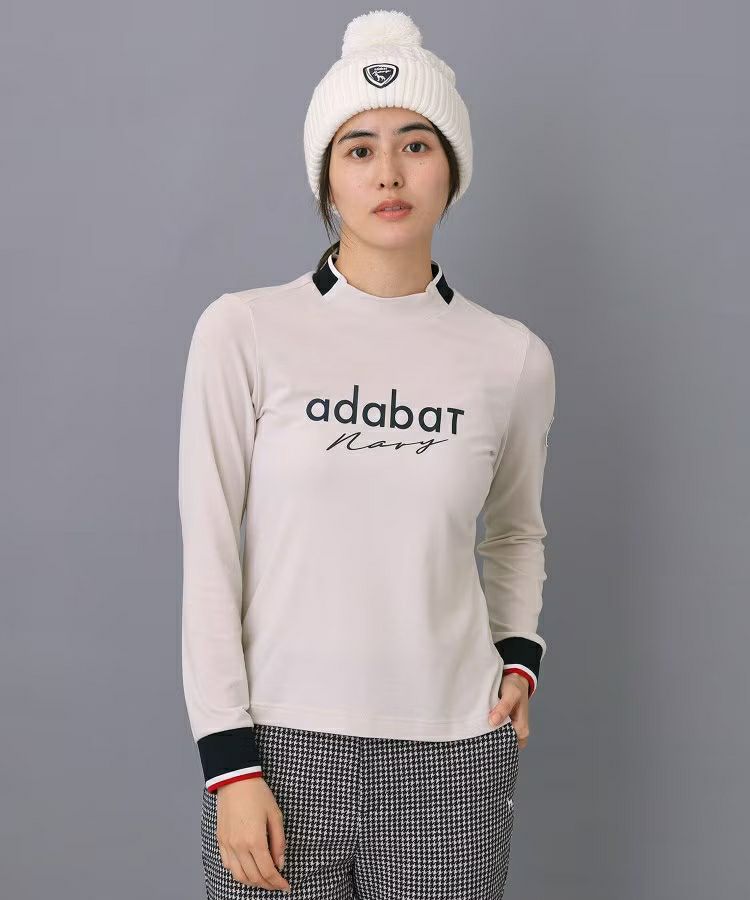 High neck shirt for women adabat adabat 2025 autumn/winter new golf wear