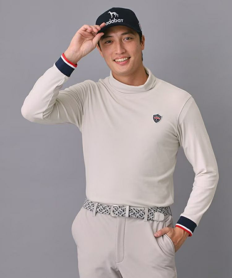 High neck shirt for men adabat adabat 2025 autumn/winter new golf wear