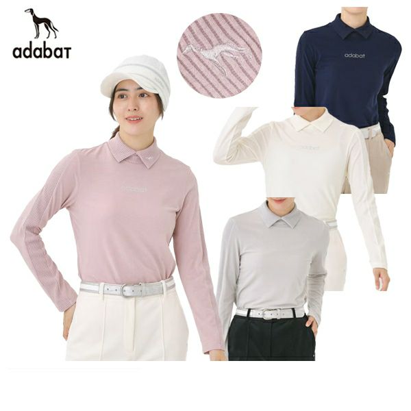 High neck shirt for women adabat adabat 2025 autumn/winter new golf wear