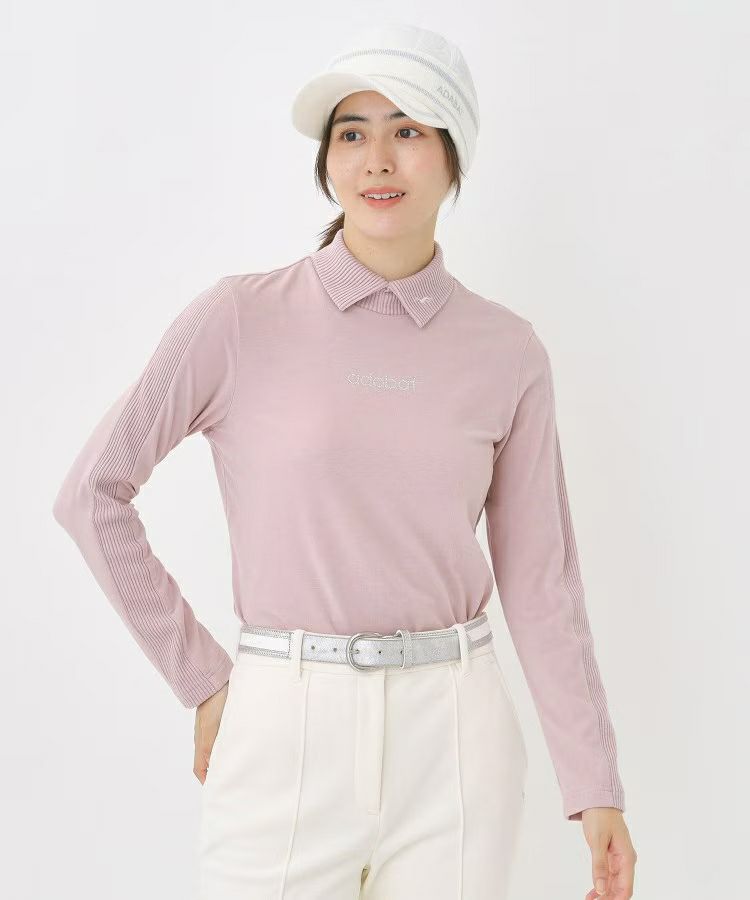 High neck shirt for women adabat adabat 2025 autumn/winter new golf wear