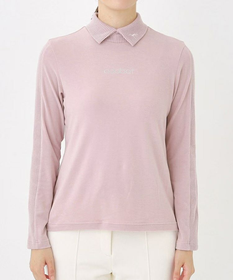 High neck shirt for women adabat adabat 2025 autumn/winter new golf wear