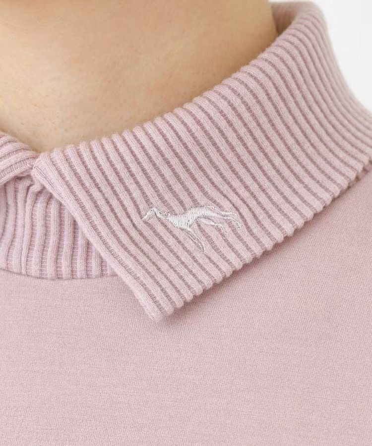 High neck shirt for women adabat adabat 2025 autumn/winter new golf wear