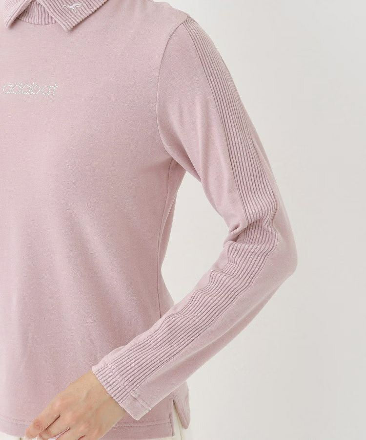 High neck shirt for women adabat adabat 2025 autumn/winter new golf wear
