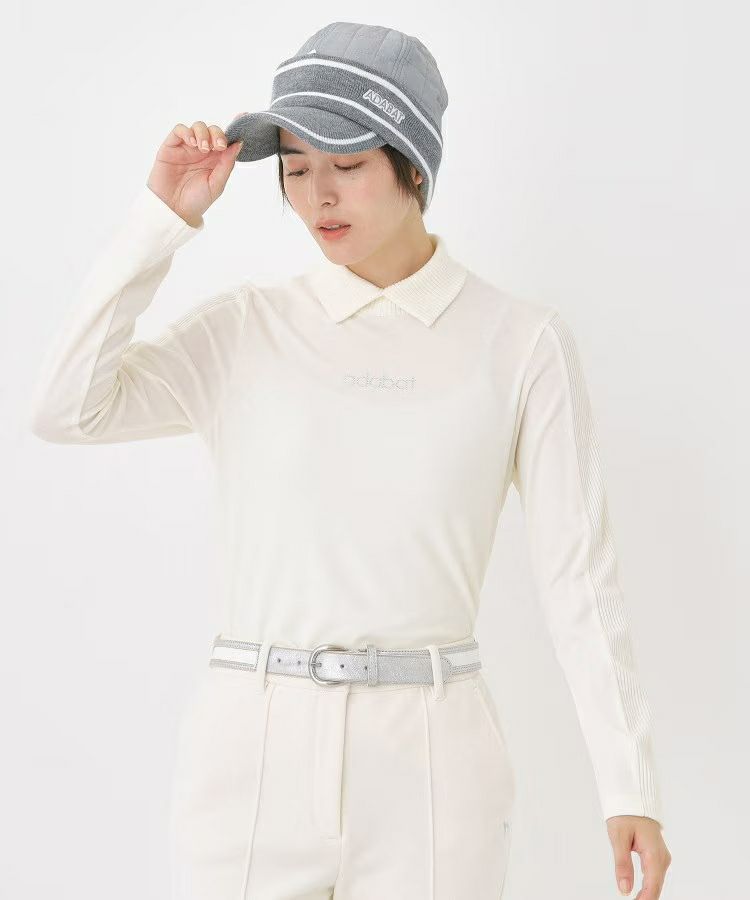 High neck shirt for women adabat adabat 2025 autumn/winter new golf wear
