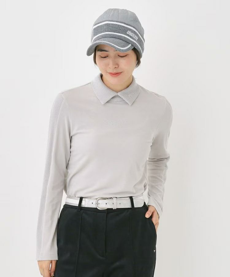 High neck shirt for women adabat adabat 2025 autumn/winter new golf wear