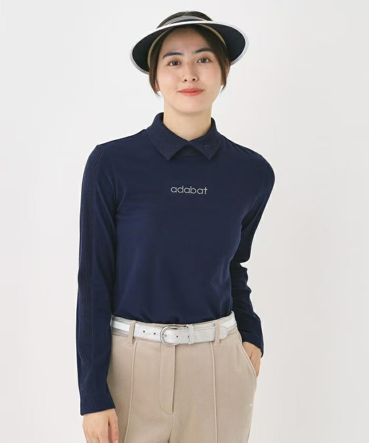 High neck shirt for women adabat adabat 2025 autumn/winter new golf wear