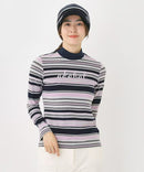 여성을위한 하이 넥 셔츠 Adabat Adabat 2025 가을/겨울 뉴 골프 착용