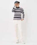 여성을위한 하이 넥 셔츠 Adabat Adabat 2025 가을/겨울 뉴 골프 착용