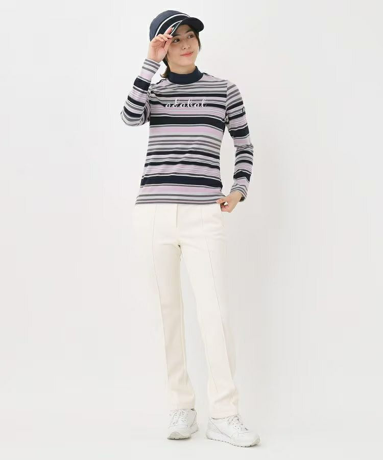 High neck shirt for women adabat adabat 2025 autumn/winter new golf wear