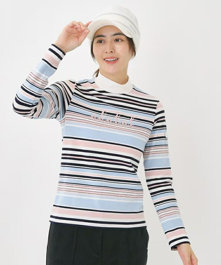 High neck shirt for women adabat adabat 2025 autumn/winter new golf wear
