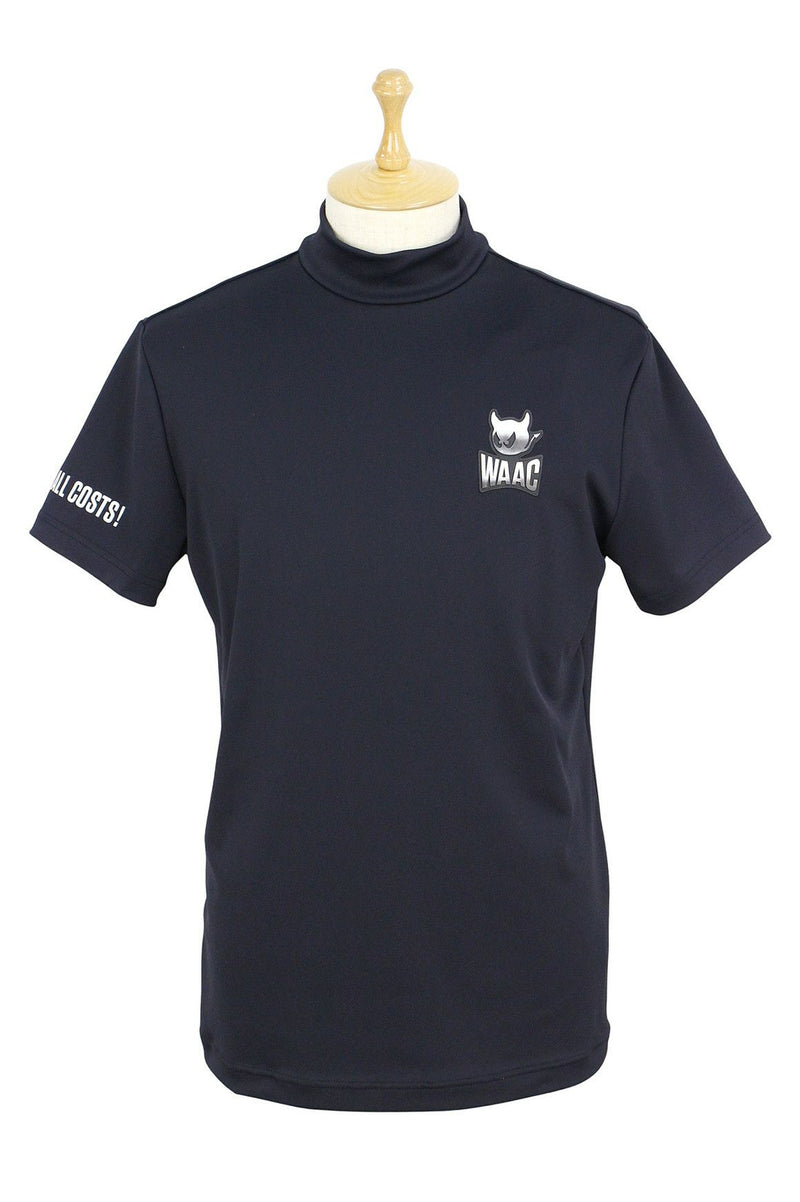 High neck shirt for men WAAC Japanese genuine product 2025 Autumn/Winter new golf wear