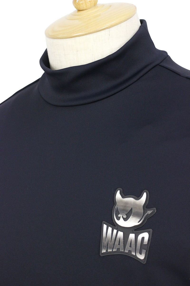 High neck shirt for men WAAC Japanese genuine product 2025 Autumn/Winter new golf wear