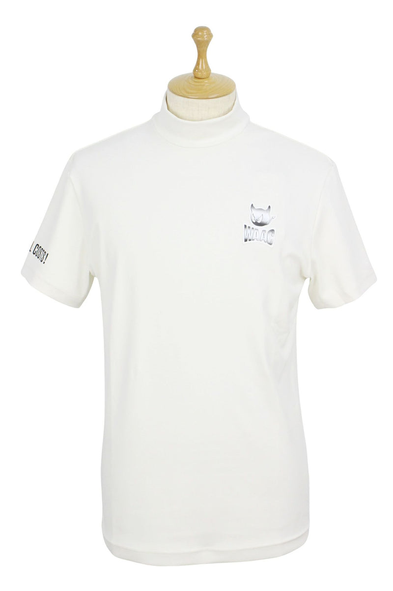 High neck shirt for men WAAC Japanese genuine product 2025 Autumn/Winter new golf wear