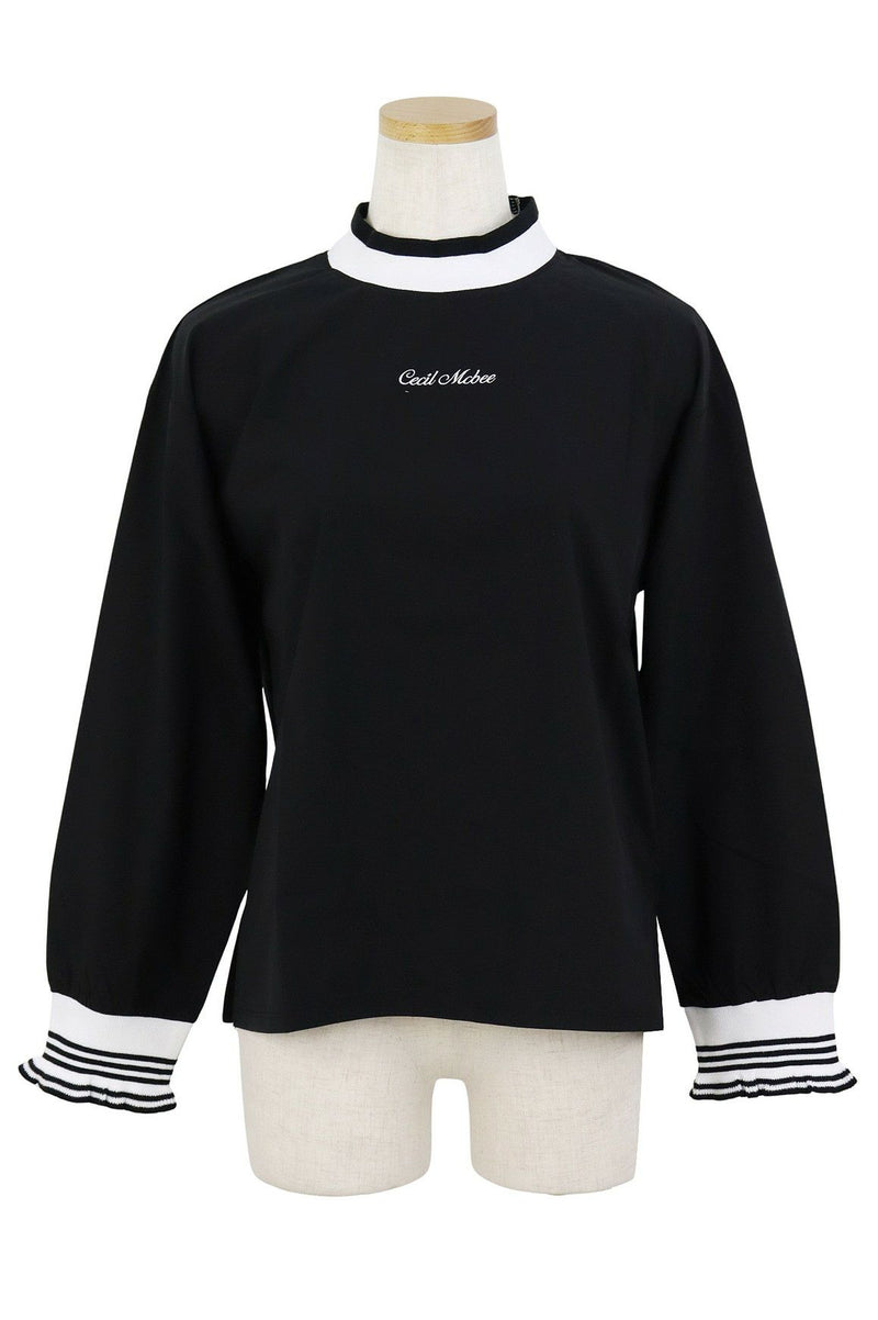 High neck shirt for women CECIL McBEE green Cecil McBEE green 2025 Autumn/Winter new golf wear