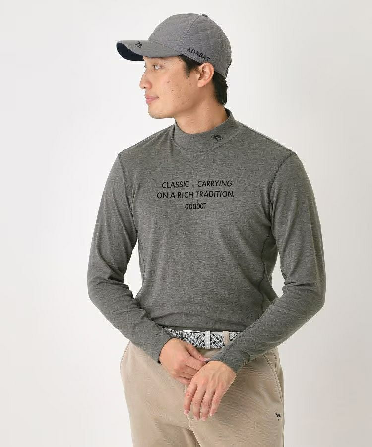 High neck shirt for men adabat adabat 2025 autumn/winter new golf wear