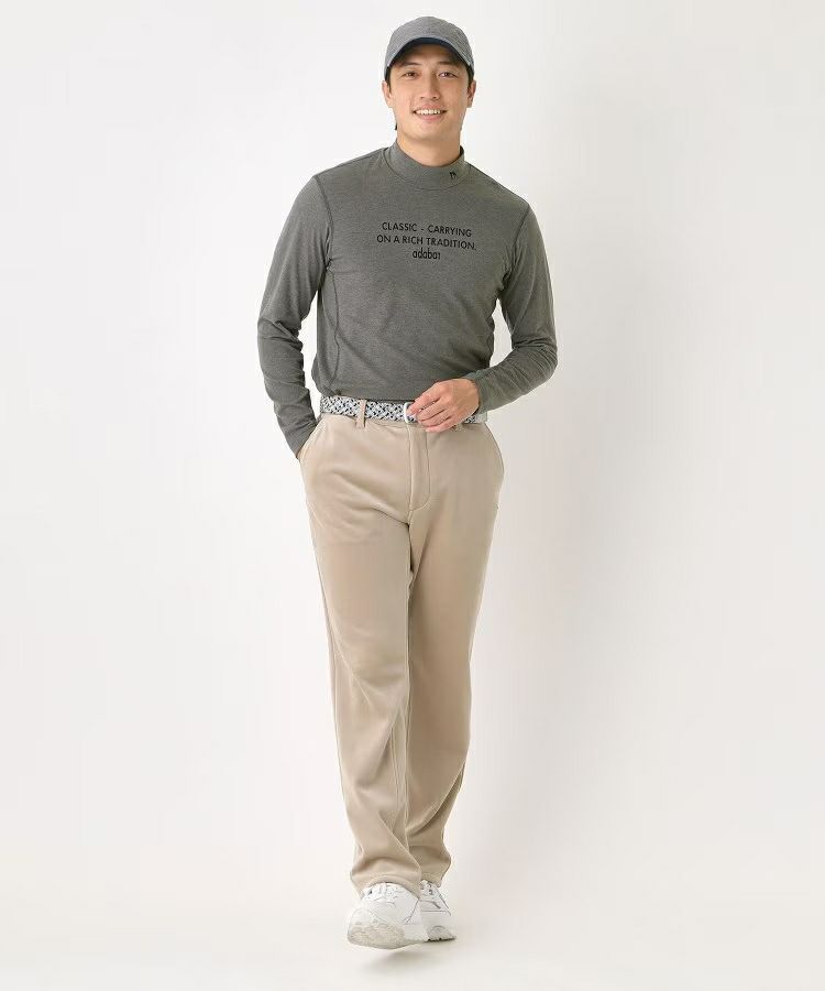High neck shirt for men adabat adabat 2025 autumn/winter new golf wear