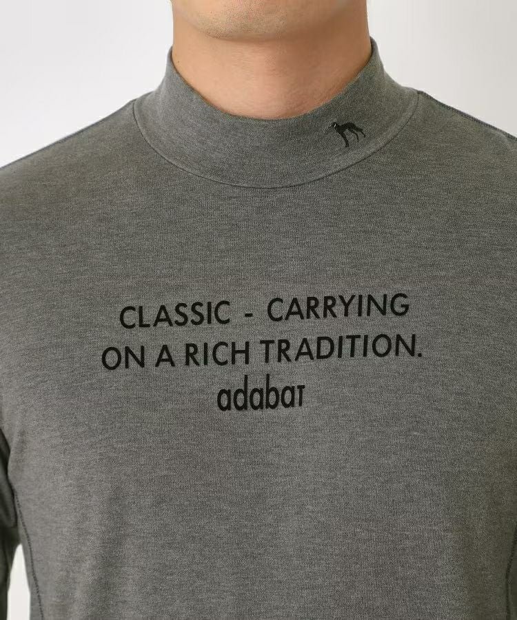 High neck shirt for men adabat adabat 2025 autumn/winter new golf wear