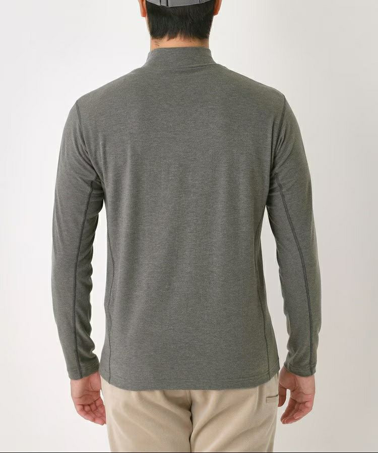 High neck shirt for men adabat adabat 2025 autumn/winter new golf wear