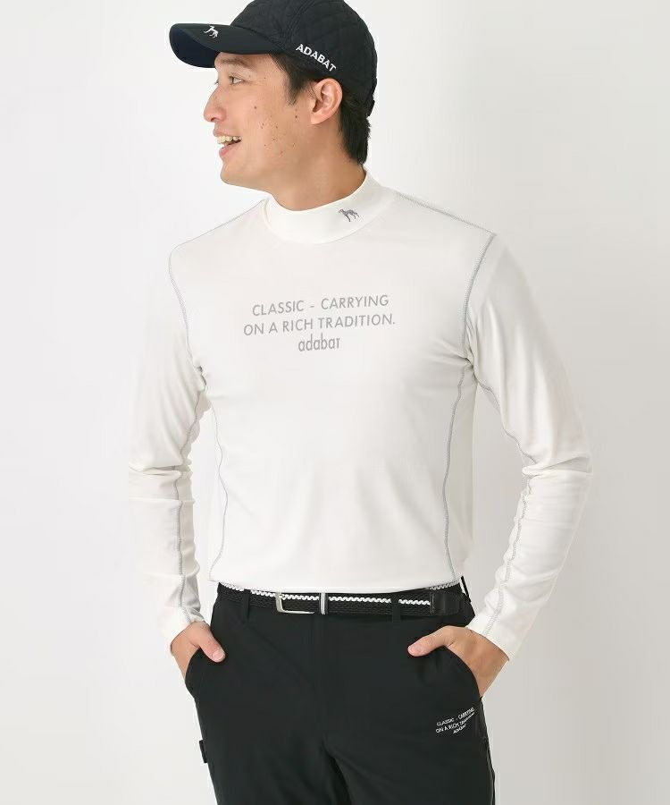 High neck shirt for men adabat adabat 2025 autumn/winter new golf wear