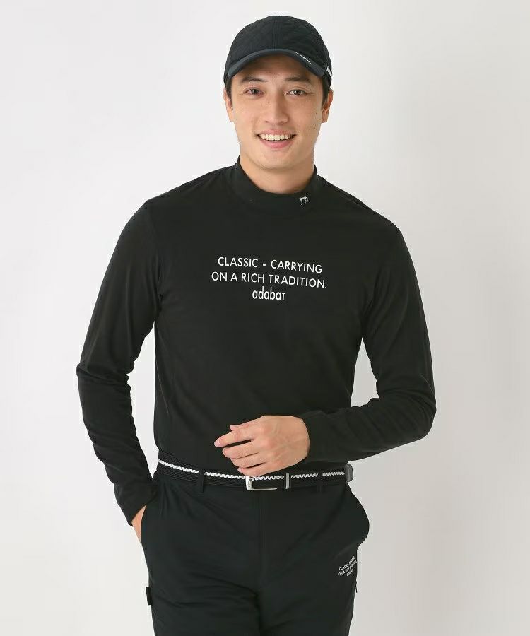 High neck shirt for men adabat adabat 2025 autumn/winter new golf wear