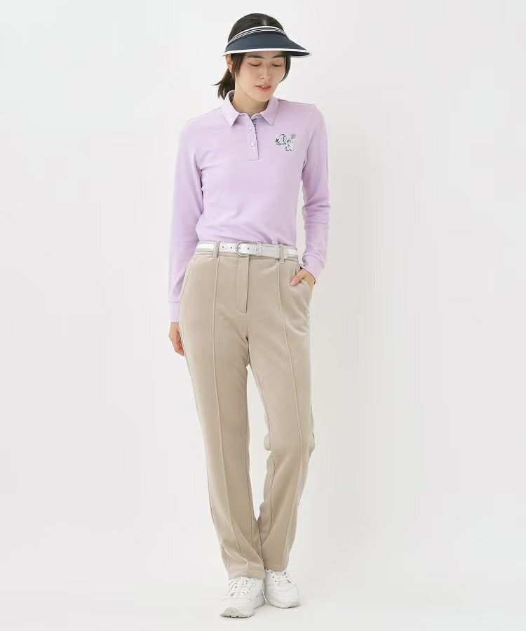 Women's polo shirt adabat adabat 2025 autumn/winter new golf wear