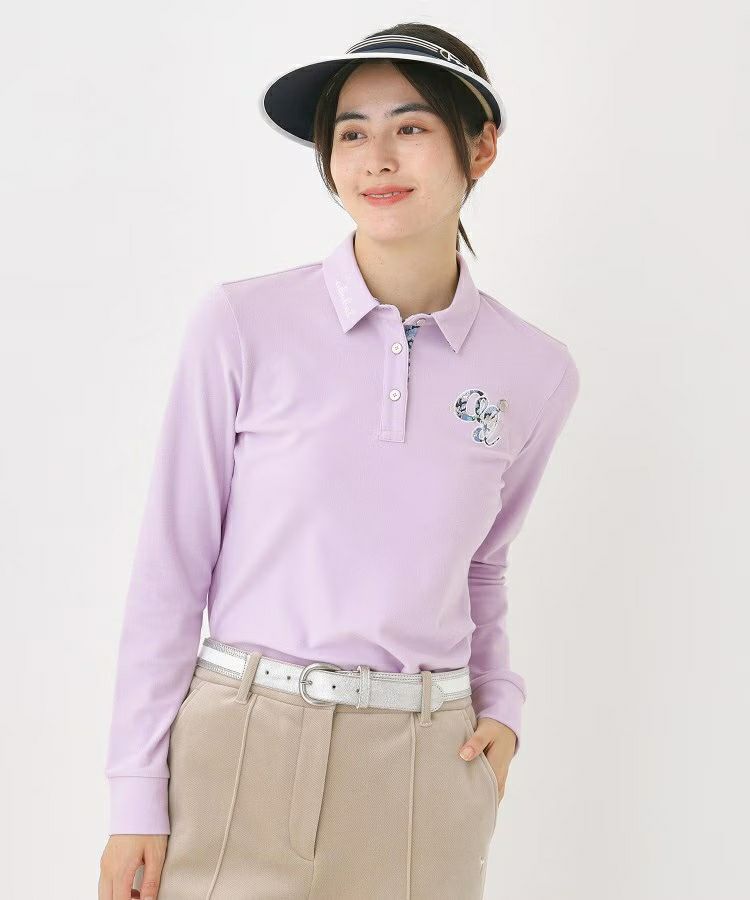 Women's polo shirt adabat adabat 2025 autumn/winter new golf wear