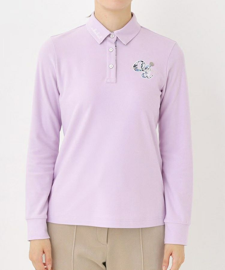 Women's polo shirt adabat adabat 2025 autumn/winter new golf wear