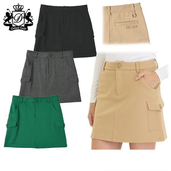 Skirt size M to LL Women's Delsol Golf DELSOL GOLF 2025 Fall/Winter New Golf Wear