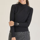 여성을위한 하이 넥 셔츠 델질 골프 델슨 골프 2025 가을/겨울 새 골프 착용