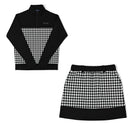 Polo shirt, skirt, top and bottom set for women, DELSOL GOLF 2025, Autumn/Winter, new golf wear